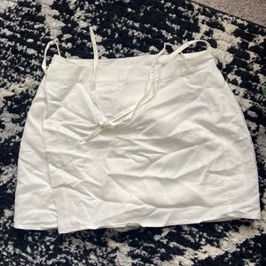 Brand new white linen skirt